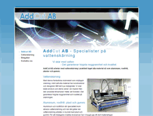 Tablet Screenshot of addcut.se